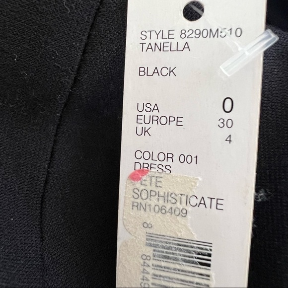 𝅺nwt ANTONIO MELANI TANELLA BLACK SLEEVELESS SLIP‎ DRESS - Picture 7 of 10